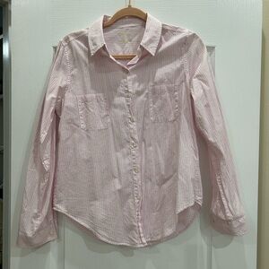 Lilly Pulitzer Pink Striped Button-Up Shirt